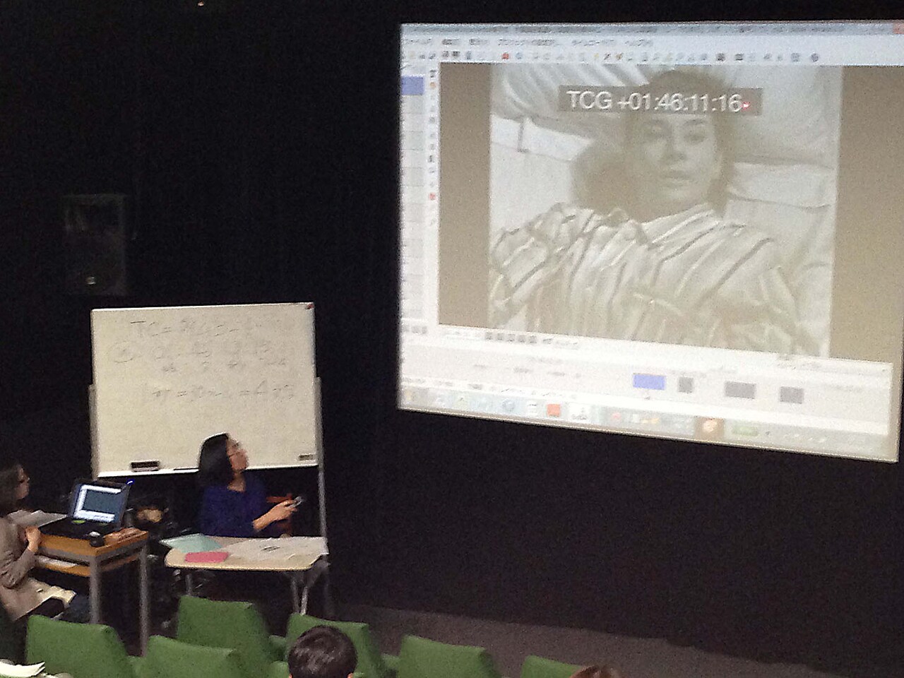 映像翻訳講座によるイベントの風景。