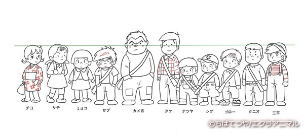 子供たちの設定画。