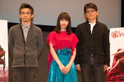 「蜜のあわれ」トークイベントの様子。左から石井岳龍、二階堂ふみ、穂村弘。
