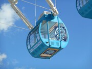 「海馬ランド in よこはまコスモワールド」の一環として用意された「海馬社長ゴンドラ」。