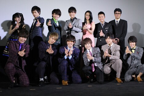 映画「復讐したい」初日舞台挨拶の様子。