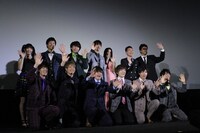 映画「復讐したい」初日舞台挨拶の様子。