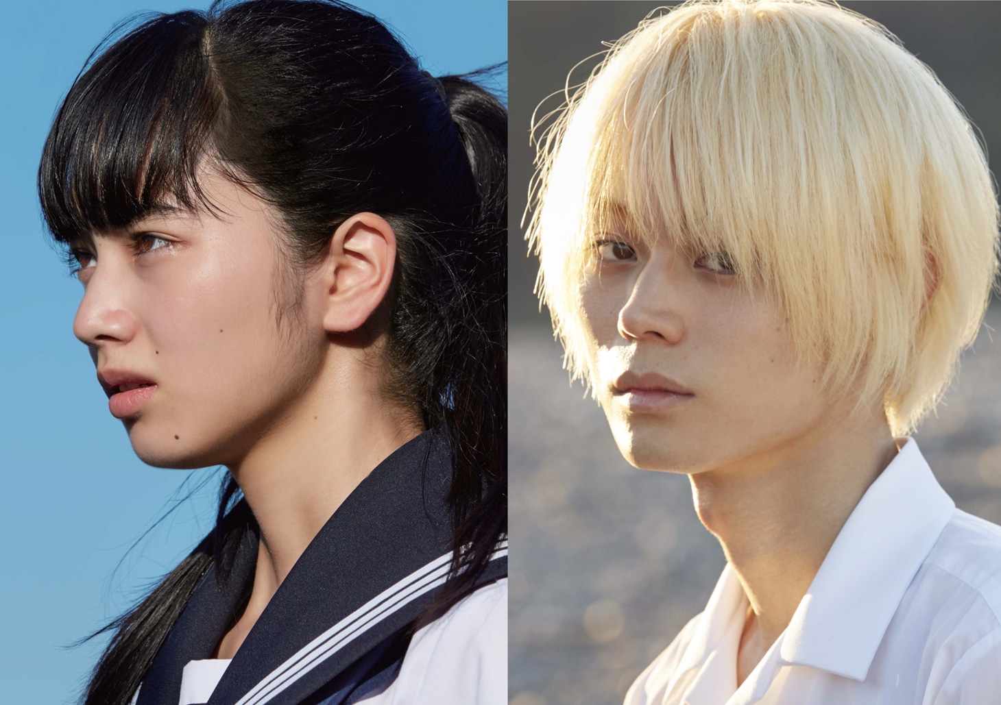 左から望月夏芽役の小松菜奈と、長谷川航一朗役の菅田将暉。(c)2016「溺れるナイフ」製作委員会
