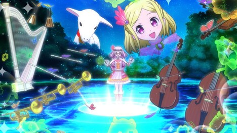 「プリパラ み～んなのあこがれ♪レッツゴー☆プリパリ」より分岐シーン「ふわり・あじみのコース」。