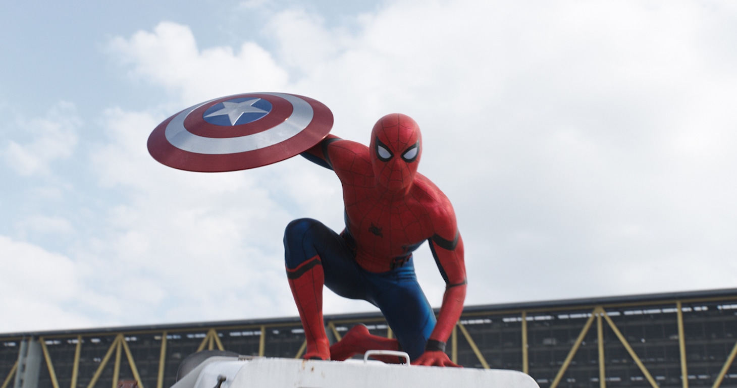 「シビル・ウォー／キャプテン・アメリカ」に登場する新生スパイダーマン。(c)2016 Marvel.