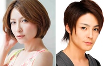 奥菜恵（左）と木村了（右）。