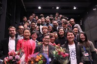 第11回大阪アジアン映画祭クロージングセレモニーの参加者たち。