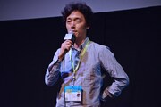 SXSW 2016にて「アイアムアヒーロー」舞台挨拶に登壇した佐藤信介。