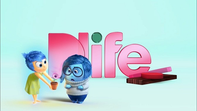 「インサイド・ヘッド」とコラボしたDlifeのステーションID。