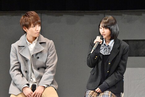 藤田富（左）と武田玲奈（右）。