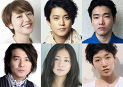 「追憶」出演者。左上から時計回りに長澤まさみ、小栗旬、柄本佑、安藤サクラ、木村文乃、吉岡秀隆。