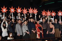 「ちはやふる -上の句-」公開初日舞台挨拶の様子。