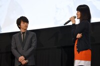 「ドクムシ」完成披露上映会の様子。