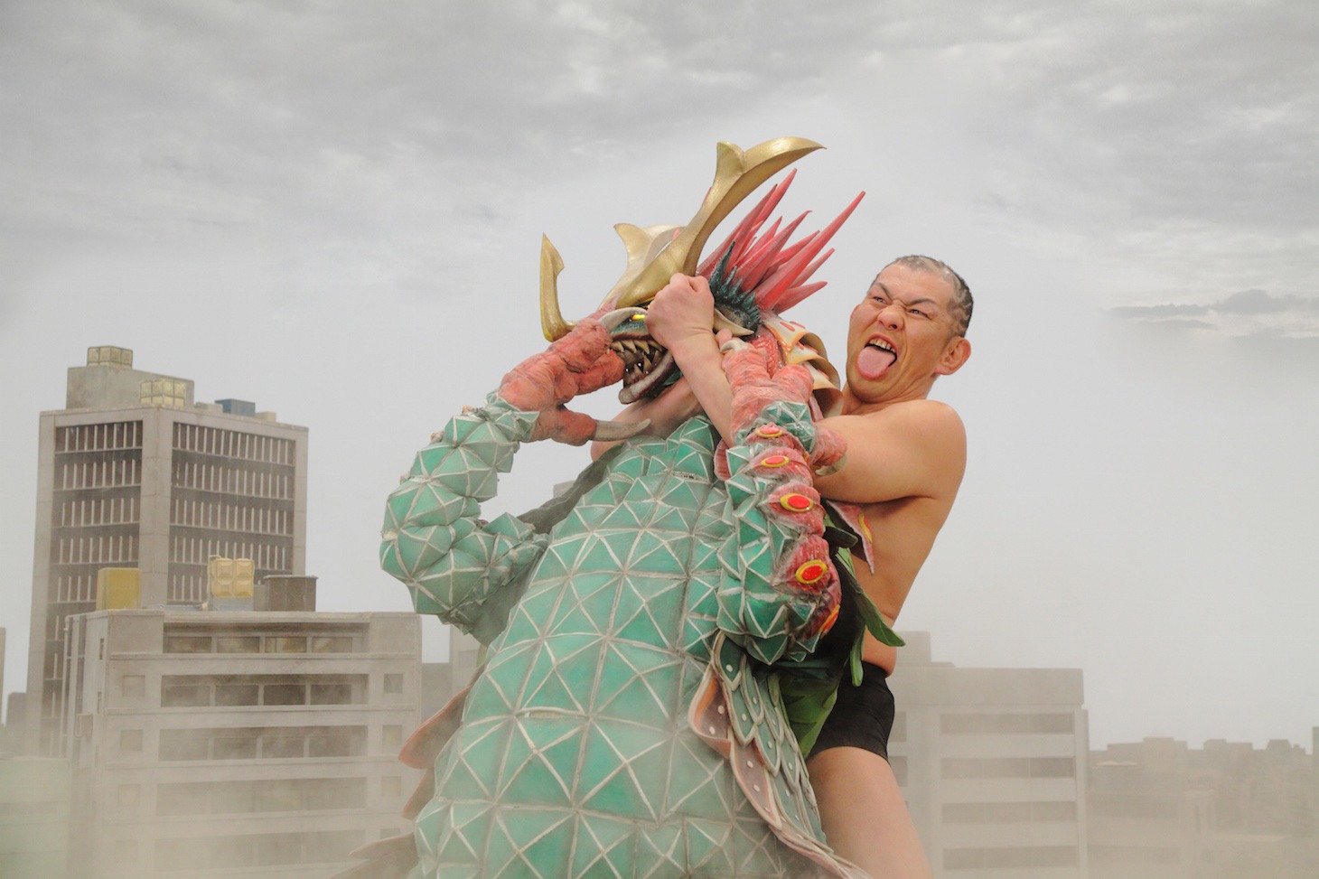 「大怪獣モノ」撮影現場にて。 (c)2016『大怪獣モノ』製作委員会