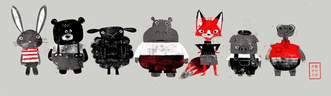 初期キャラクター・ラインアップ (c)TONKO HOUSE