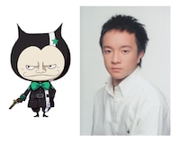 左からタナカさん、濱田岳。