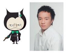 左からタナカさん、濱田岳。