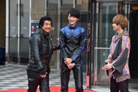仮面ライダー生誕45周年記念＆「仮面ライダー1号」大ヒット御礼イベントの様子。