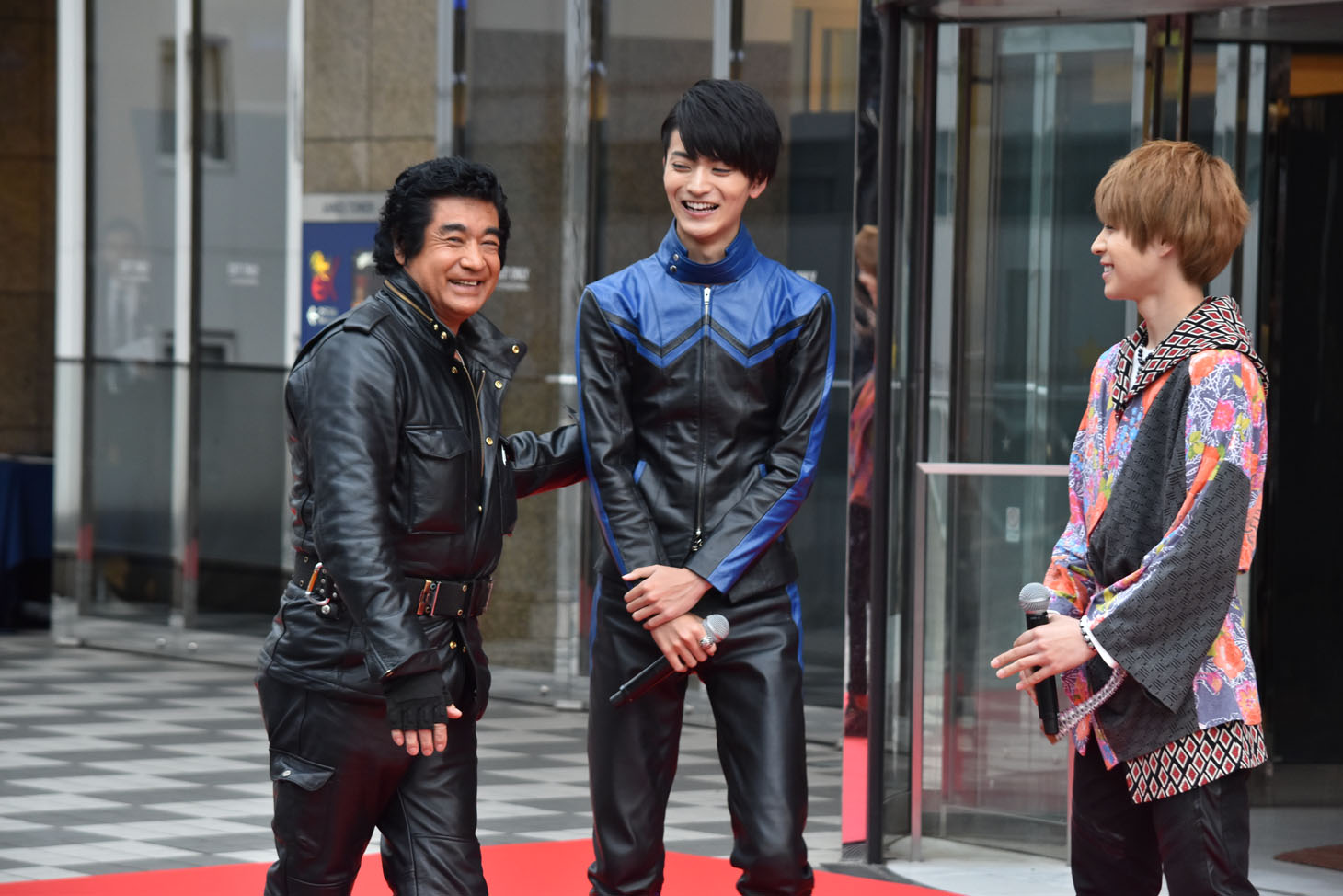 仮面ライダー生誕45周年記念＆「仮面ライダー1号」大ヒット御礼イベントの様子。