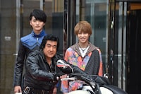 仮面ライダー生誕45周年記念＆「仮面ライダー1号」大ヒット御礼イベントの様子。