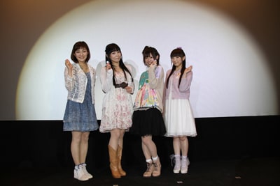 「映画プリキュアオールスターズ みんなで歌う♪奇跡の魔法！」大ヒット舞台挨拶の様子。