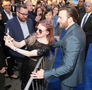 「シビル・ウォー／キャプテン・アメリカ」USプレミアでのクリス・エヴァンス。