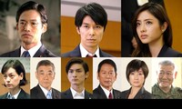 「シン・ゴジラ」より、上段左から竹野内豊、長谷川博己、石原さとみ。下段左から市川実日子、柄本明、高良健吾、大杉漣、余貴美子、國村隼。