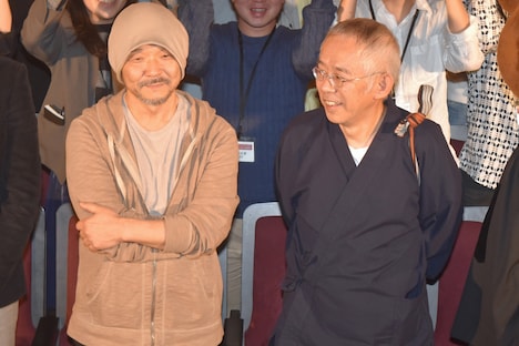 左から押井守、鈴木敏夫。