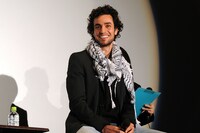 「オマールの壁」初日舞台挨拶の様子。