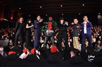 「ヒーローマニア-生活-」完成ヒーロー上映会の様子。