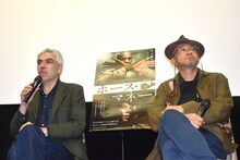 左からペドロ・コスタ、青山真治。