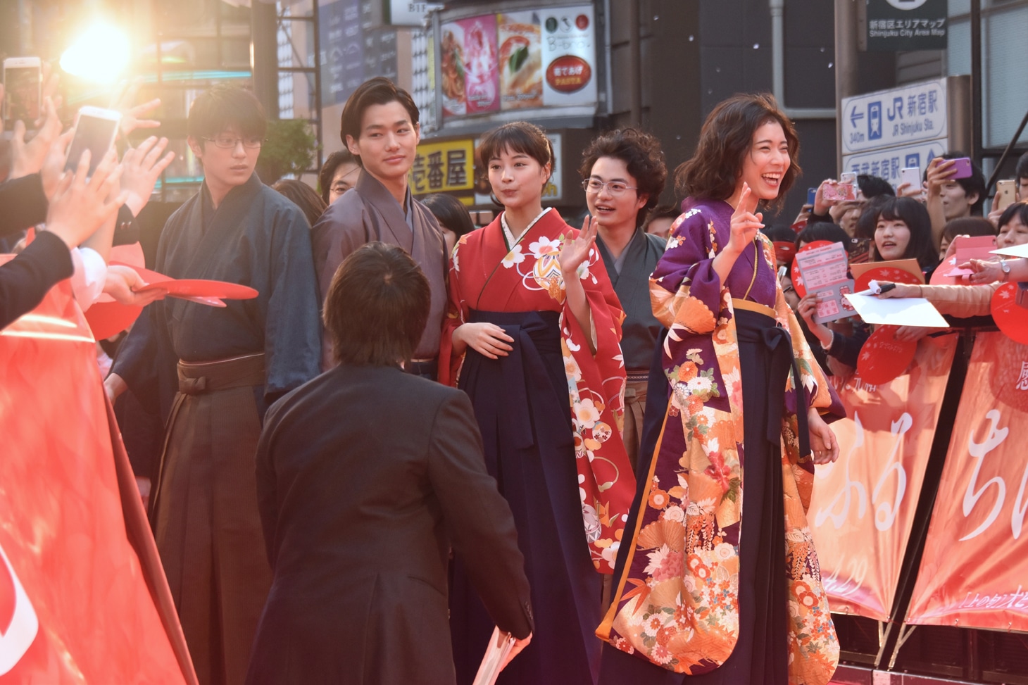 「ちはやふる」レッドカーペットイベントの様子。