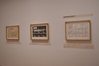 スヌーピーミュージアム展示の様子。