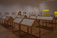 スヌーピーミュージアム展示の様子。