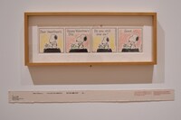 スヌーピーミュージアム展示の様子。