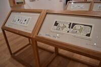 スヌーピーミュージアム展示の様子。