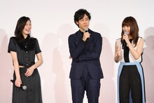 左から長澤まさみ、大泉洋、有村架純。
