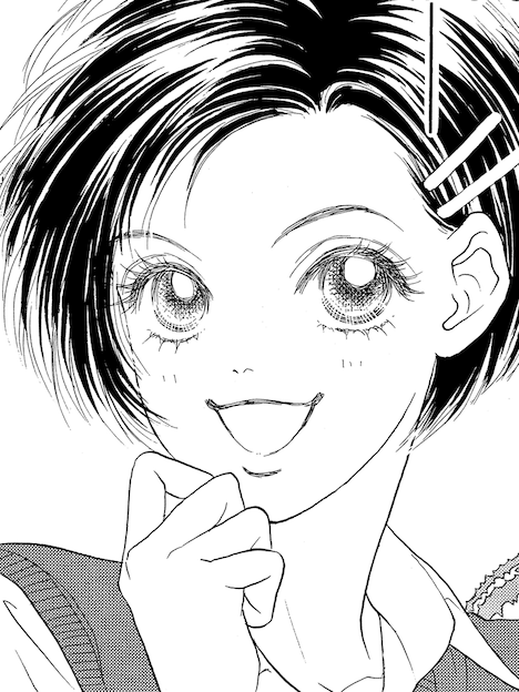 マンガ「ピーチガール」より沙絵。(c)上田美和／講談社