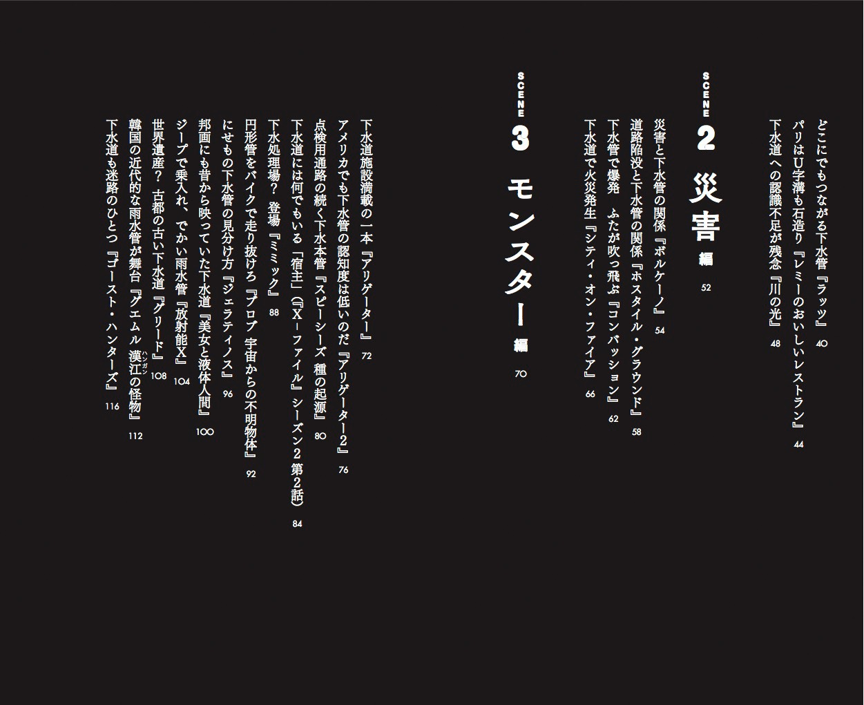 「下水道映画を探検する」目次