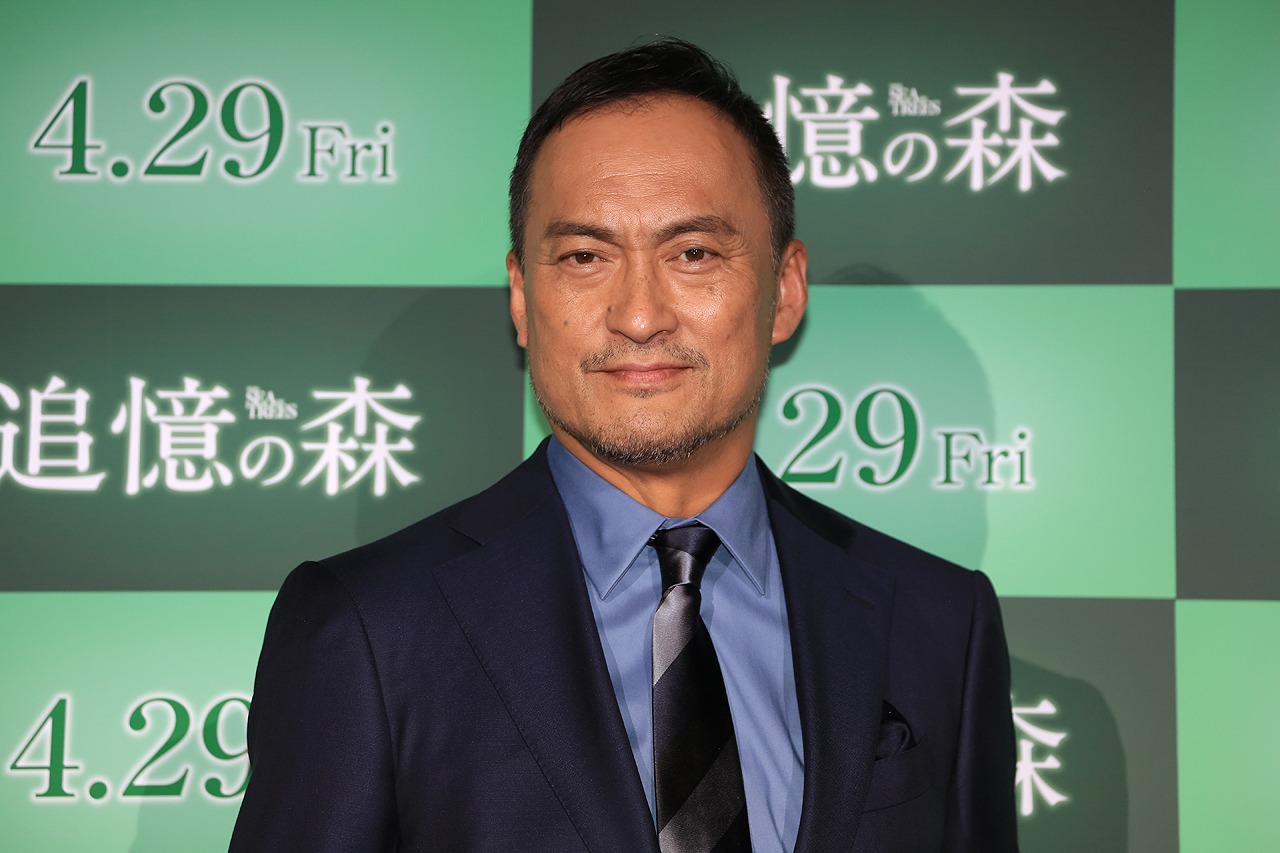 「追憶の森」プレミアイベントに登壇した渡辺謙。