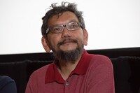 2015年7月に「日本アニメ（ーター）見本市 初号上映」のトークイベントに出席した庵野秀明。