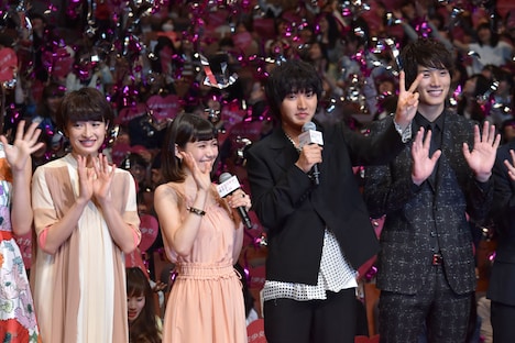 「オオカミ少女と黒王子」ジャパンプレミアの様子。