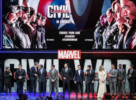 「シビル・ウォー／キャプテン・アメリカ」UKプレミアの様子。