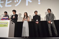 「テラフォーマーズ」初日舞台挨拶の様子。