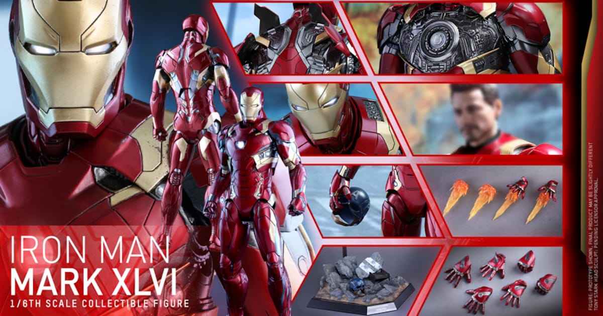 シビル・ウォー」アイアンマン新スーツフィギュア化、片手にキャップの 