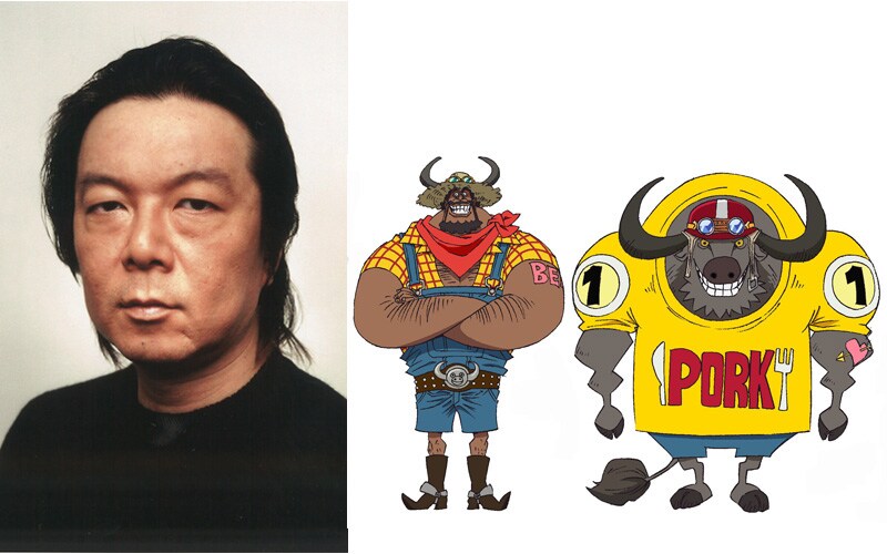 左から古田新太、ケント・ビーフJr.＆ポーク。 - 「ONE PIECE FILM