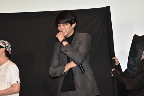 「こんなに笑った舞台挨拶初めて」と話した東出昌大。