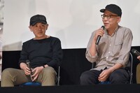 左から新井英樹、真利子哲也。