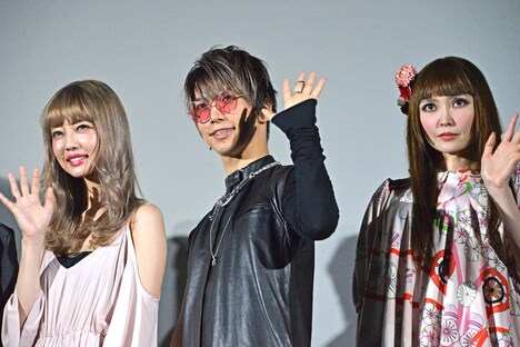 左から中村里砂、SuG・武瑠、TORICO。