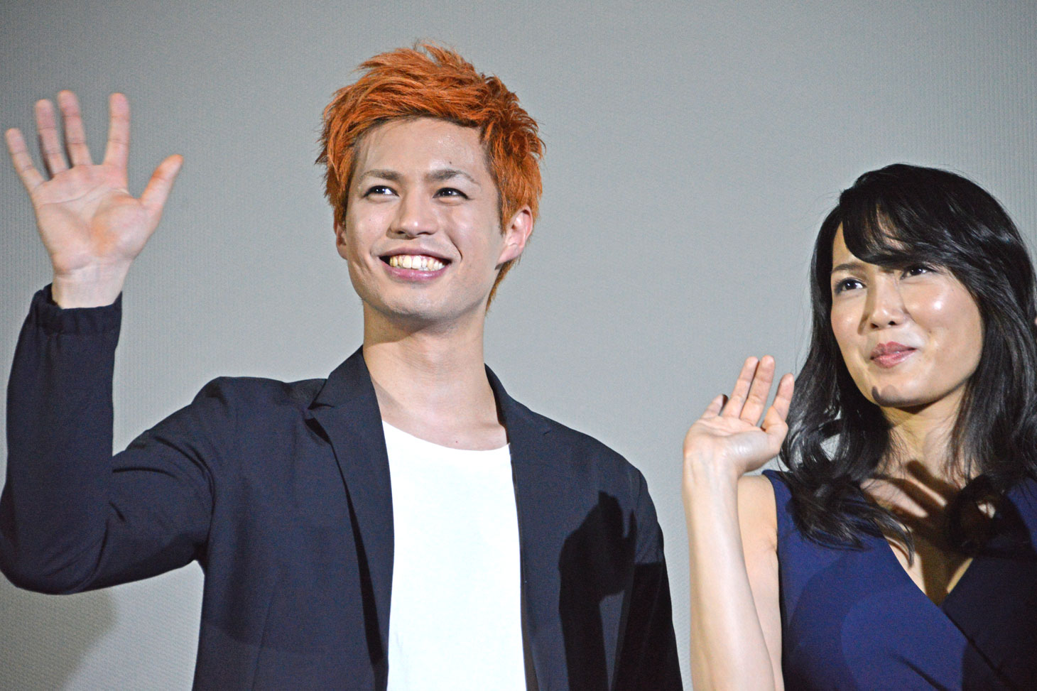 （左から）佐伯大地、森野美咲。